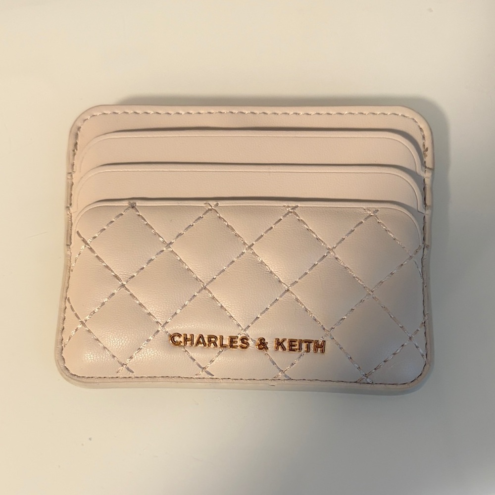Charles & Keith Cream Card Holder
